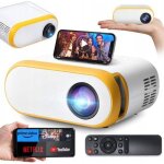 Mini projecteur portable - jaune - 3000 lumens - wifi int�gr� - full hd 1920x1080 - compact