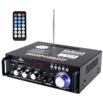 Mini de puissance audio de voiture bluetooth 600w 12v 220v r�cepteur haut - parleur ampli amplificateur ...