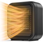 Mini radiateur soufflant lectrique victop 800 w, 2 niveaux de puissance, avec protection contre la surchauffe ...