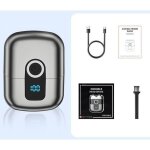Mini rasoir �lectrique pour homme avec �cran led, �tanche (ipx6), portable, silencieux et lavable, couleur ...