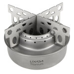 Vurahome - mini r�chaud � alcool en titane pour camping en plein air avec support crois� pour support ...