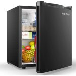 Mini r�frig�rateur euhomy - table top - 46 l - temp�rature r�glable - classe �nerg�tique e - 39db - noir ...