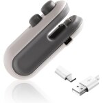 Mini scelleuse de sacs, scelleuse de sacs 2 en 1 et aimant de coupe machine de scellage sous vide rechargeable ...