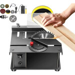 Mini scie de table, scie circulaire compacte , 200w multifonctionnelle portable de pr�cision pour bricolage, ...