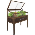 Mini serre avec couverture pour balcon et terrasse 110x55x120 cm greenspot - serre sur plateforme en ...