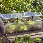 Mini serre de jardin feronia 0, 60 m� en polycarbonate 4 mm et toit ouvrant