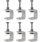 Mini serre joints c acier inox 30mm lot de 6 pi�ces r�glables, pinces pour travaux bois, soudage et menuiserie ...