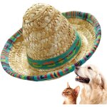 Mini sombreros tiss�s mexicains � large bord, accessoires f�te / anniversaire