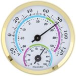 Mini thermom�tre et hygrom�tre analogique d'int�rieur 2 en 1, pour la maison, le bureau, l'ext�rieur, ...