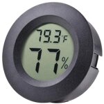 Mini thermomtre hygromtre fahrenheit ou celsius, cran lcd numrique pour intrieur, hygromtre rond ...