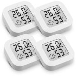 Mini thermom�tre hygrom�tre int�rieur digital � haute pr�cision, moniteur de temp�rature et humidim�tre, ...