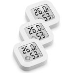 Mini thermom�tre hygrom�tre int�rieur digital � haute pr�cision - thermo hygrom�tre indicateur du niveau ...