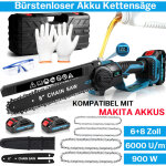 Mini tron�onneuse / tron�onneuse �lectrique portable, 8 / 6 pouces 28000rpm 900w 2x 2. 0ah batteries, ...