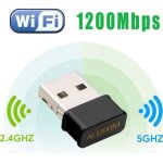 Mini usb wifi adaptateur 1200mbps cl� wifi dongle ac dual band, wifi wireless adaptateur compatible avec ...