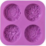 Moules  savon en silicne en forme de fleur, moule  savon, muffin, pudding, gele, brownie et cheesecake, ...