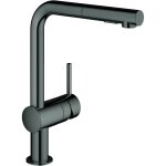 Minta - mitigeur d'évier avec douchette extractible, hard graphite 30274a00 - grohe Minta - mitigeur d'évier avec douchette extractible, hard graphite 30274a00 - grohe