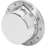 Minuterie de cuisine mcanique en acier inoxydable 304 avec aspiration magntique, minuterie de cuisine ...