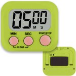 Minuteur de cuisine, chronom�tre, minuteur de r�frig�rateur num�rique magn�tique, �cran lcd vert