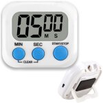 Minuteur de cuisine, chronom�tre, minuteur de r�frig�rateur num�rique magn�tique lcd blanc