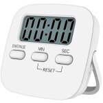 Minuteur de cuisine magn�tique avec grand �cran lcd, avec chronom�tre, alarme puissante et compte � rebours, ...