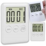 Minuteur de cuisine num�rique avec chronom�tre magn�tique, �cran lcd led blanc