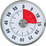 Minuteur g�ant m�canique - 60 minutes - grands chiffres - sur pied ou magn�tique - timer cuisine, salle ...