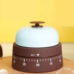 Minuteur m�canique gestion temps cuisine - design cloche, indispensable �tudiants et cuisine
