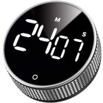 Minuteur num�rique de cuisine magn�tique rechargeable avec grand �cran led, alarme forte, le fitness ...