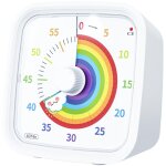Minuteur visuel arc - en - ciel avec �tui de protection, rainbow timer enfant compte � rebours de 60 ...