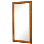 Miroir 115x60cm - bois d'acacia laqu� (miel) - oxford 0327