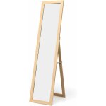 Goplus - miroir 2 en 1 mural sur pied, hd miroir avec cadre de style moderne, psyche 147 x 29 cm, sur ...