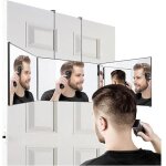 Miroir 360 degr�s miroir 3 faces pliable miroir 3 voies noir miroir grossissant miroir mural portable ...