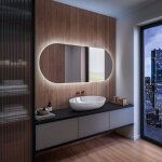 Artforma - miroir 70x50 cm de salle de bain led avec clairage blanc froid 7000k t107 transparent