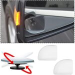 Miroirs d'angle mort, rtroviseurs hd sans cadre, miroirs en verre grand angle rglables pour toutes ...