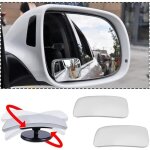 Miroirs d'angle mort, rtroviseurs hd sans cadre, miroirs en verre grand angle rglables pour toutes ...