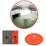 Miroir de circulation convexe de 60 cm, adapt� aux garages, voies et aires de stationnement, avec supports ...