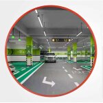 Miroir de circulation convexe de 60 cm pour parking d'acc�s au garage, miroir convexe pour garage et ...
