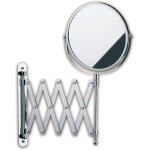 Miroir cosm�tique mural grossissant 5x gris - anti - bu�e, angle r�glable pour salle de bain et dressing ...