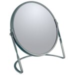 Miroir grossissant sur pied acier akira gris mat spirella