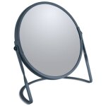 Miroir grossissant sur pied acier akira p�trole mat spirella