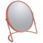 Miroir grossissant sur pied acier akira terracotta mat spirella Miroir grossissant sur pied acier akira terracotta mat spirella