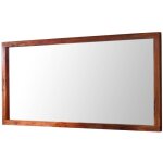 Miroir horizontal 160x80cm - bois de sheesham / palissandre laqué (noisette) - duke 130 Miroir horizontal 160x80cm - bois de sheesham / palissandre laqué (noisette) - duke 130