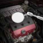 Miroir d'inspection tlescopique de voiture extension de dtection outil  main de lentille ronde couverture ...