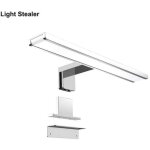 Miroir led �clairage avant salle de bain lumi�re blanche neutre 4000k flux lumineux 620 lumens ip44 pour ...