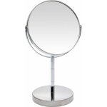 Eleganza - miroir de maquillage, double face, base en acier inoxydable,  14 cm
