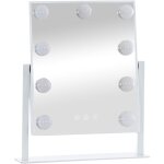 Miroir pour le maquillage avec des lumières majuro blanches Miroir pour le maquillage avec des lumières majuro blanches