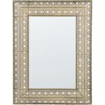 Beliani - miroir mural rectangulaire grand format en métal doré ajouré de style oriental idéal pour décorer ... Beliani - miroir mural rectangulaire grand format en métal doré ajouré de style oriental idéal pour décorer ...