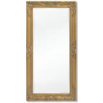 Miroir mural style baroque 100 x 50 cm dor dec022651