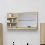 The living store miroir de salle de bain chêne sonoma bois d'ingénierie - miroir salle de bain - meuble ... The living store miroir de salle de bain chêne sonoma bois d'ingénierie - miroir salle de bain - meuble ...