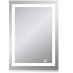 Yongqing ? miroir lumineux de salle de bain 50�70 cm ? �clairage led blanc froid 6500k ? interrupteur ...